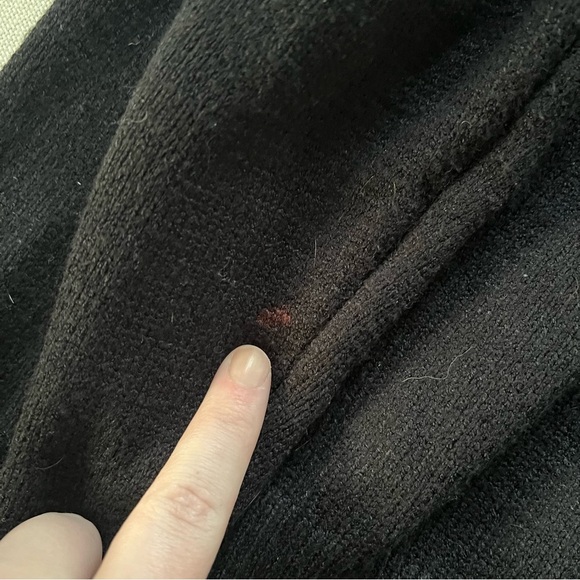 Mod on Trend Black Sweater with Sequin Fringe Medium Cowgirl Southern Glitter - Picture 7 of 7